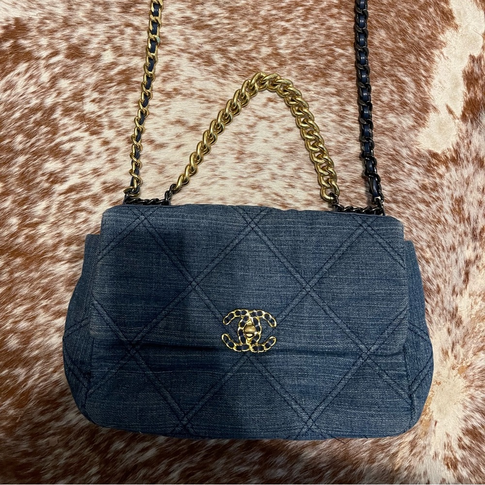 Denim purse crossbody